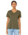 Bella + Canvas 6405CVC - Ladies' Relaxed Heather CVC Jersey V-Neck T-Shirt