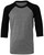 Bella + Canvas 3200Y - Youth 3/4-Sleeve Baseball T-Shirt