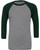 Bella + Canvas 3200 - Unisex 3/4-Sleeve Baseball T-Shirt