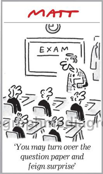 funny exam cartoons