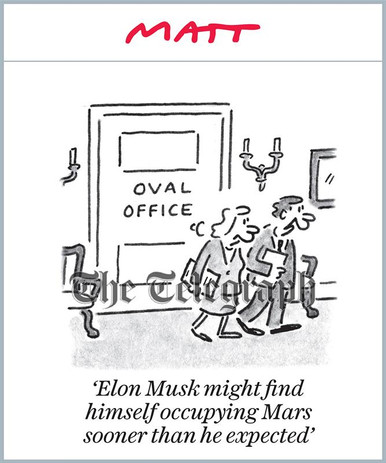 40336095-Matt Cartoon Oval Office Elon Musk might find himself