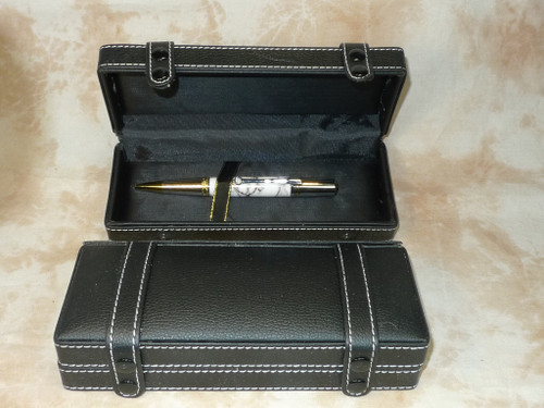 faux leather pen box for custom made pens 