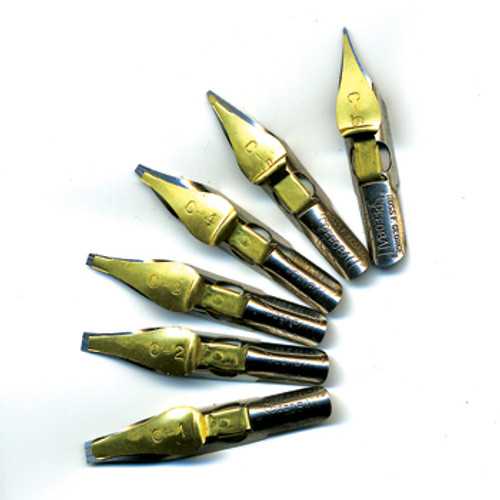 Speedball C nib set of 6 nibs