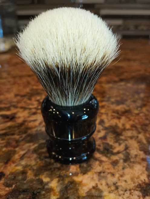 Finest shave brush 24mm black acrylic handle style 7