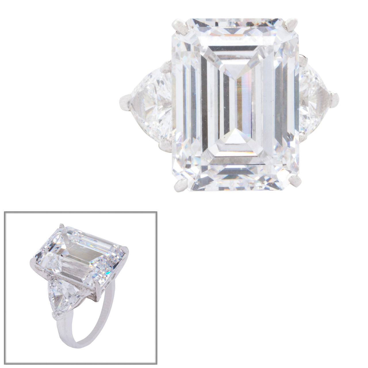 Emerald cut store with trillions