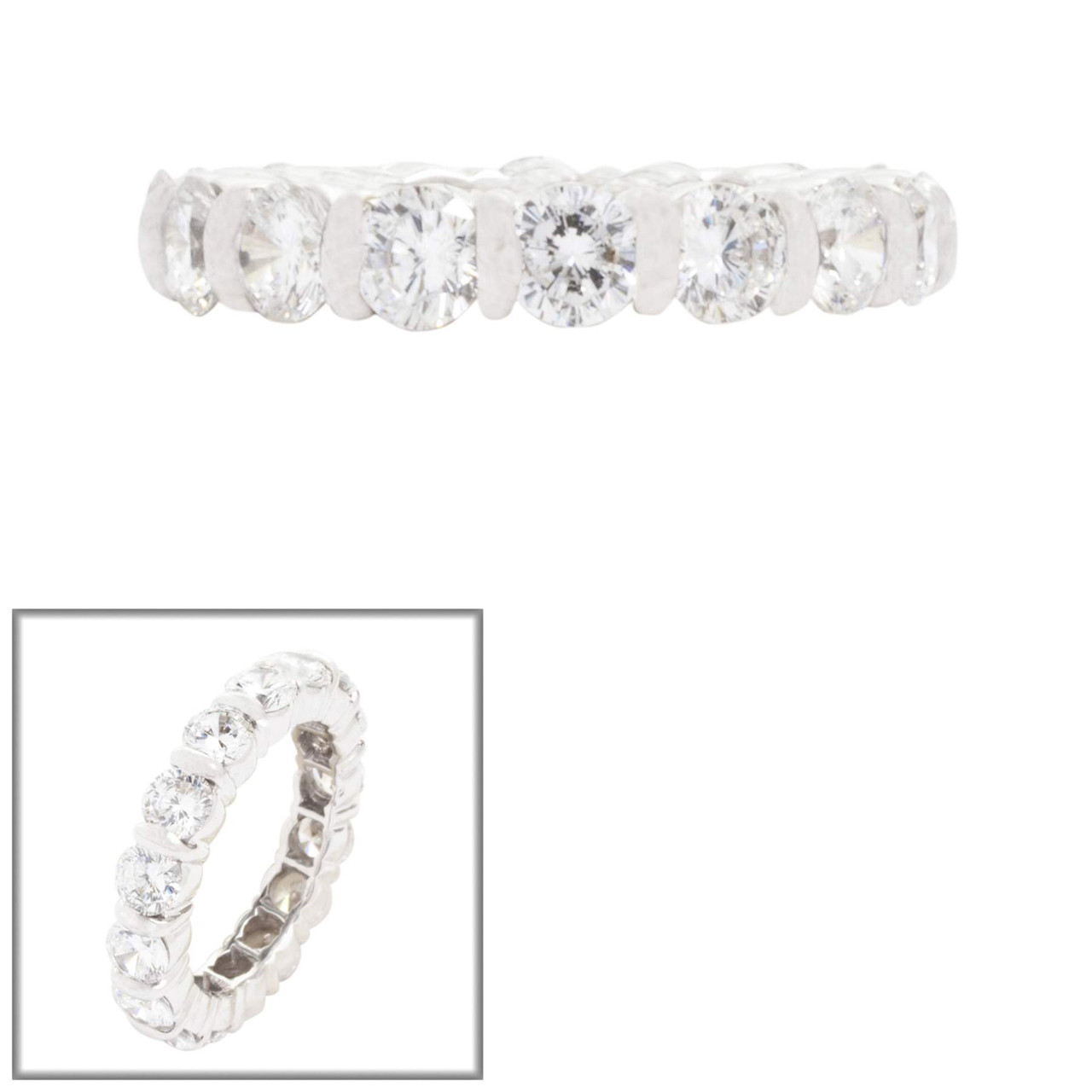 Eternity Band with 16 Round Cut stones 4TCW. 4mm - Fantasia by DeSerio