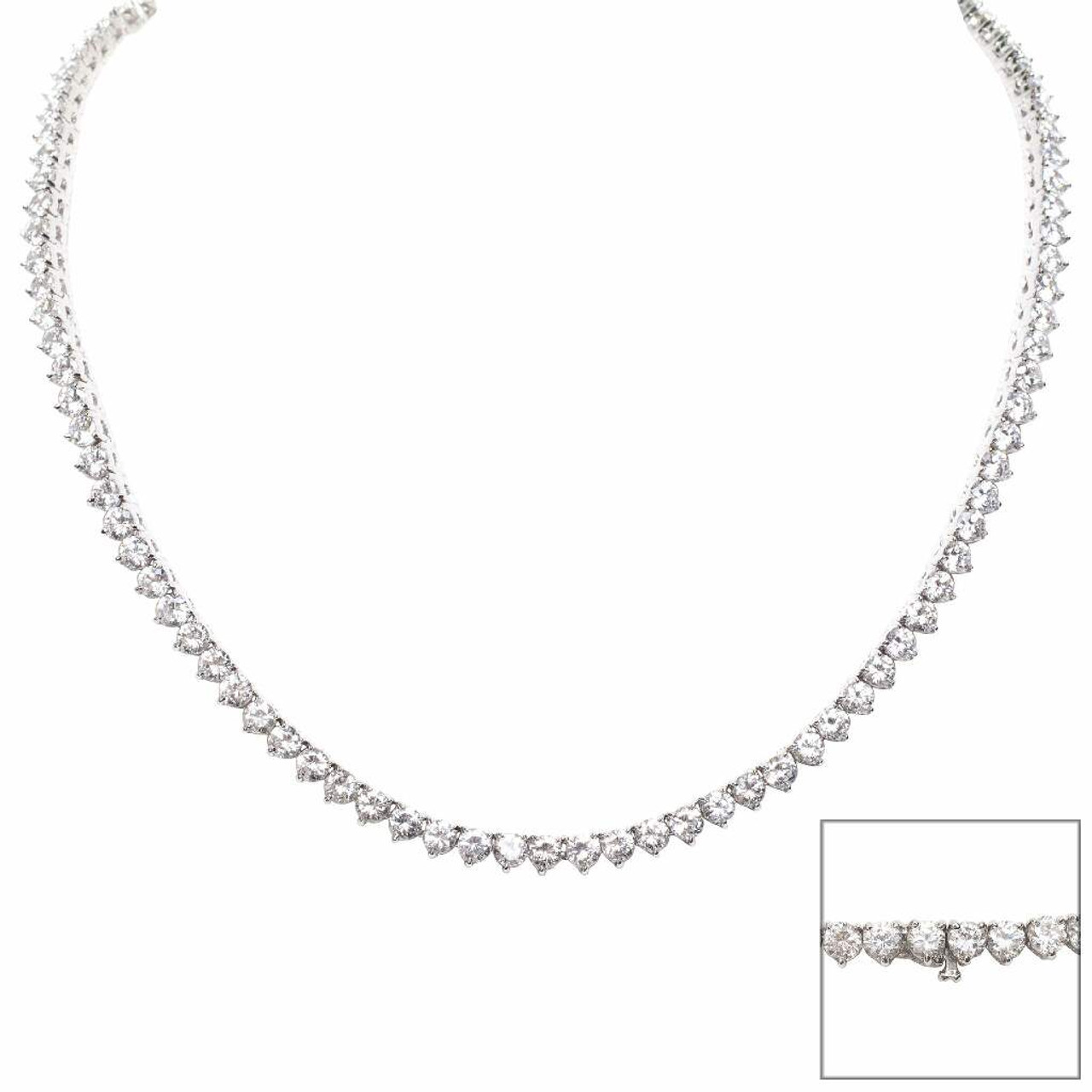 【Sentiments】NO.270 NECKLACE Round Tennis Necklace (3.25mm) - Fantasia by DeSerio