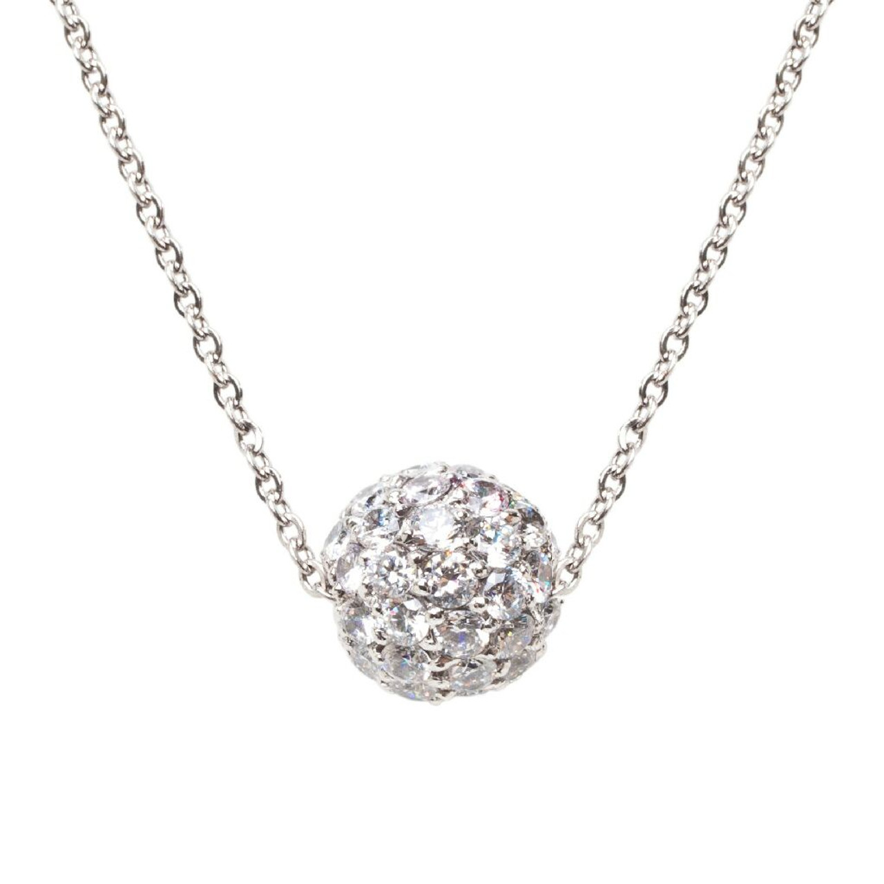Silver Crystal Glitter Ball Necklace And Earring Gift Set - F3186 | F.Hinds  Jewellers