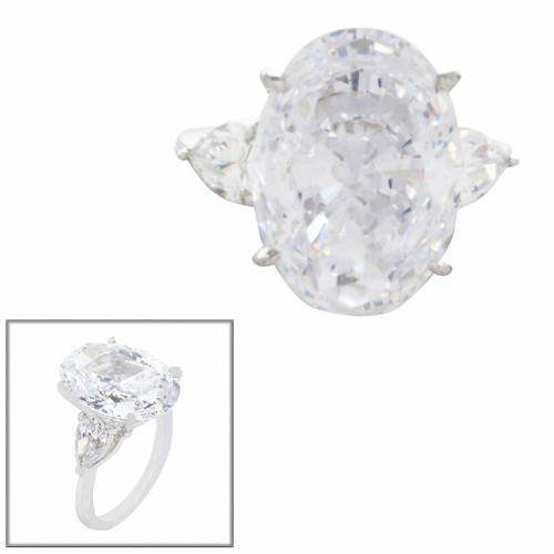 OVAL CENTER 12CT/2PS-1.8CT 17306X-CZ-14K