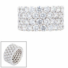 Four Row Eternity Band (4 TCW)