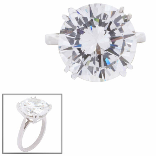 15MM SOLITAIRE RING F1052-15-CZ-14K