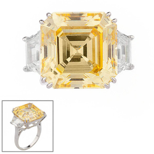 16MM ASSCHER WITH TRAPAZOID SIDES F1227-CAN-CZ-14K