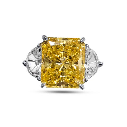 RING 1EC CTR 4.5CT/2 HALF MOON 1.5CT F220-CAN-CZ-14K
