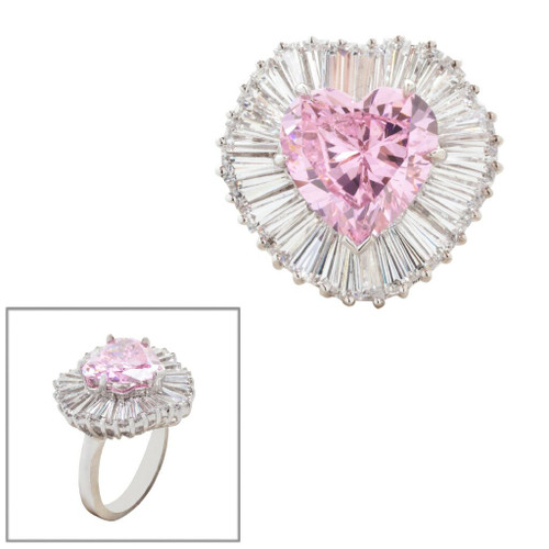 Pink Heart Ballet Ring