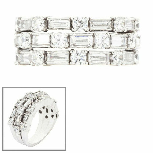 3 ROW ROUND & BAG BAND F708--14K