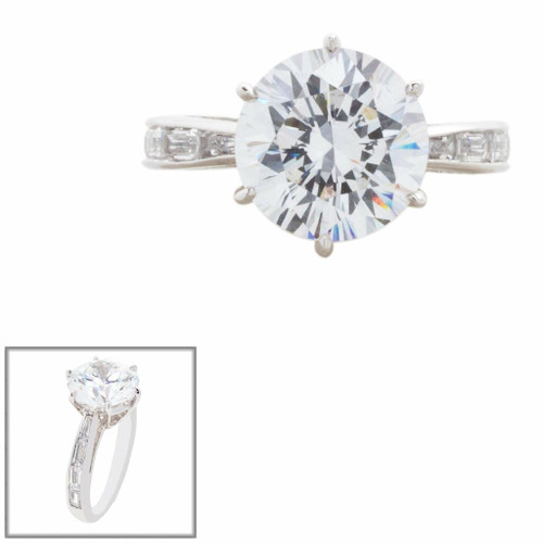 ROUND CENTER W/ BAG SHANK 5CT F730-CZ-14K