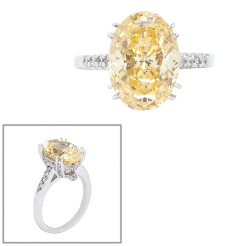 4.5CT OVAL CAN W/  MIRCO PAVE SHANK F863-CZ-14K