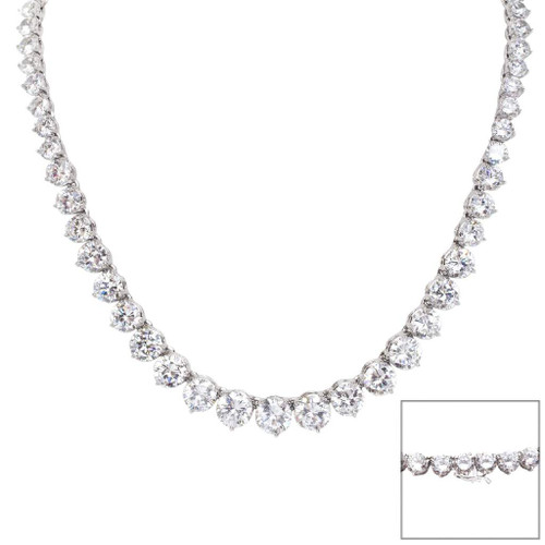 NECKLACE NECK 8MM TO 5MM GRAD - N8-5MM/CZ NECKLACE NECK 8MM TO 5MM GRAD - N8-5MM/CZ