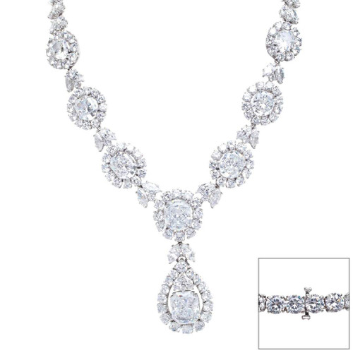 NECKLACE EC CAN SURR BY RDS CONN BY MARQ - N64/CZ