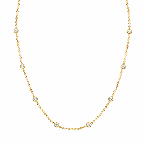 Floating Diamond Necklace  (16”)