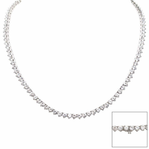 Round Tennis Necklace (3.25mm) Round Tennis Necklace (3.25mm)