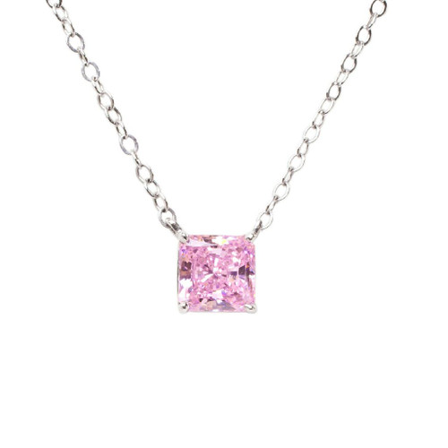 1CT SQUARE PENDANT - P6MMSQ/PINK