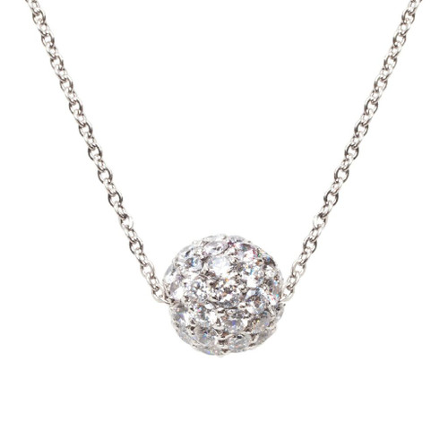 12MM PAVE BALL PENDANT - NPVB/CZ