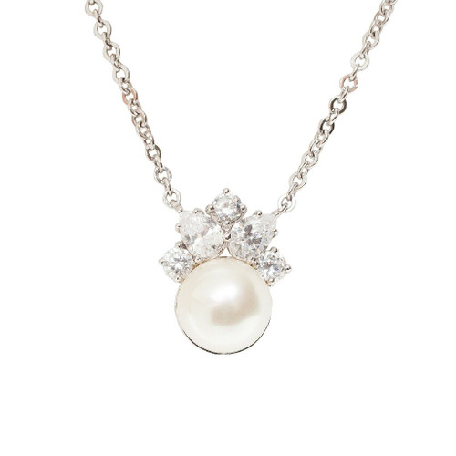 12MM PEARL PENDANT - PF136/CZ