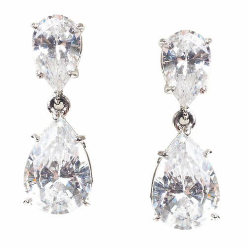 Pear Drop Earrings (5.6 TCW) Pear Drop Earrings (5.6 TCW)