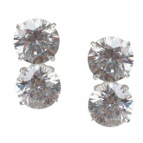 Double Stud Earrings (16 TCW)