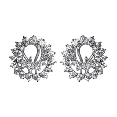 Tiffany Inspired Swirl Earrings (2.8 TCW)