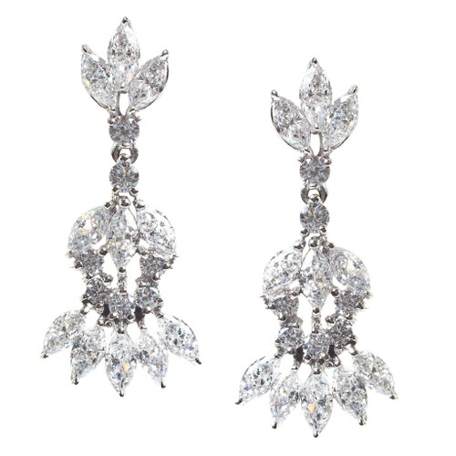 PETITE CHANDELIER EARRING- 21E37/CZ