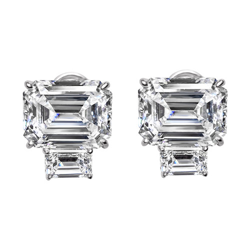 Emerald-Cut Double Stud (17.6 TCW) Emerald-Cut Double Stud (17.6 TCW)