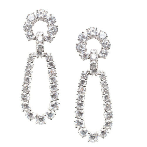 ROUND TOP OVAL DOOR KNOCKER DROP - 17464/CZ