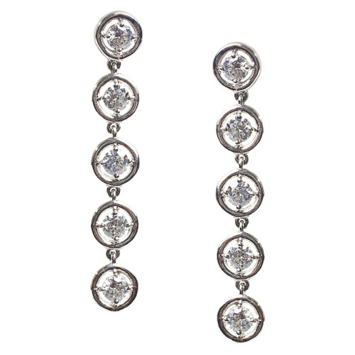 Bezel Drop Earring (2.5 TCW) Bezel Drop Earring (2.5 TCW)