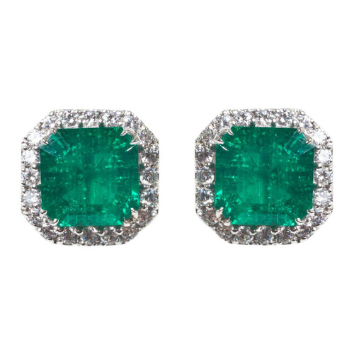 ASSCHER CUT WITH MICROPAVE STUD - EF1169/EM/CZ