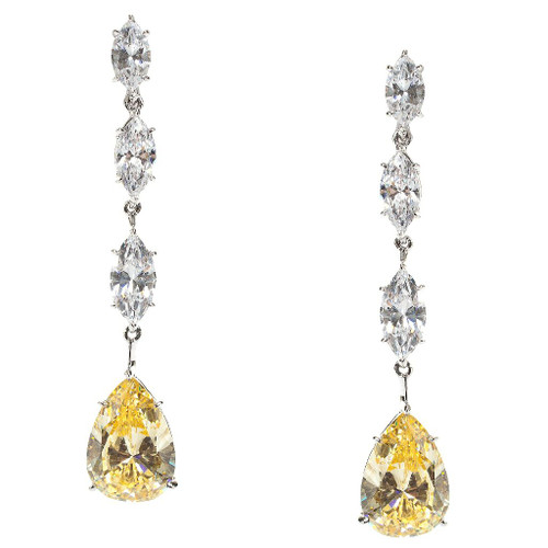 TRIPLE MARQUE WITH PEARSHAPE DROP - EF1168/CAN/CZ