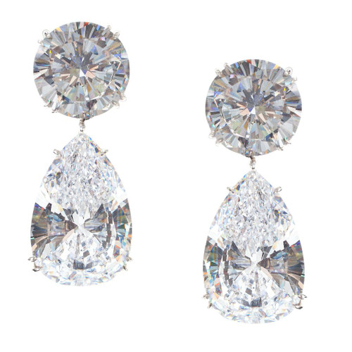 14MM ROUND TOP WITH 24 1/4 X 16MM LARGE PEAR DROP