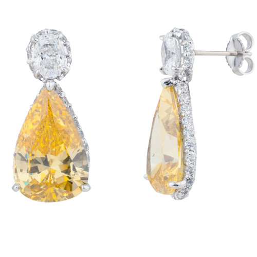 7CT PAVE PEARSHAPE DROP(16CT TDW) - EF1275/CAN/CZ