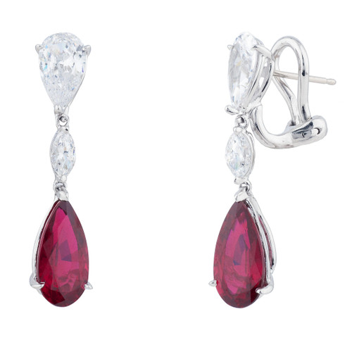 PEARSHAPE/MARQUISE/PEARSHAPE DROP - EF1258/RUB/CZ PEARSHAPE/MARQUISE/PEARSHAPE DROP - EF1258/RUB/CZ