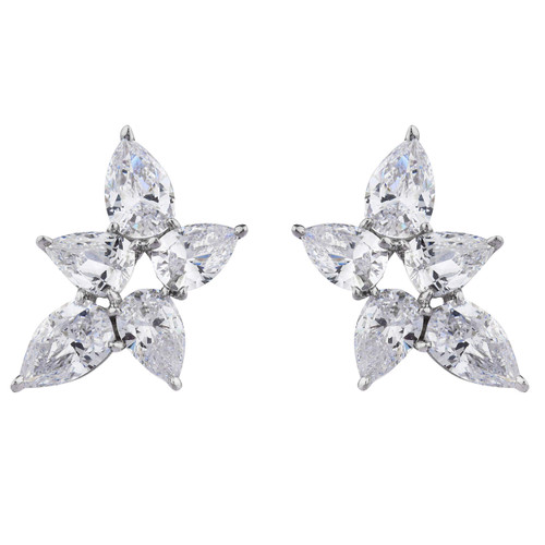 CZ CLUSTER EARRING - EF1343/CZ