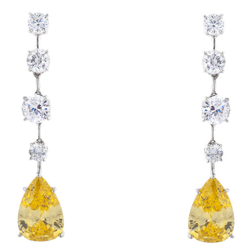 MULTI SHAPE DROP EARRING - EF1382/CAN/CZ