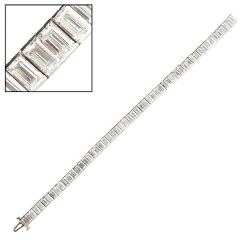 CHANNEL SET BAGUETTE BRACELET - BF774/CZ