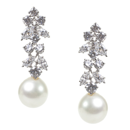 Cluster drop with 10mm pearl - E5/110 - PRL/CZ