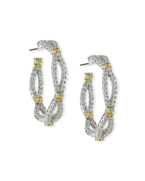 HOOP EARRING - EF1260-CAN/CZ