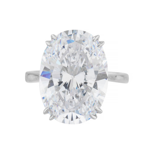 Oval Solitaire Ring (15 carat)