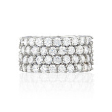 Four Row Round Eternity Band (4.8 TCW)