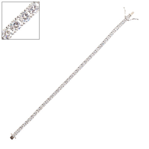 Round Tennis Bracelet (10 TCW)