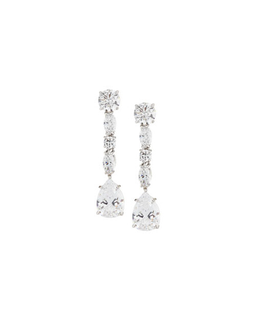 Round, Marquise and Pear Drop Earrings (5.75 TCW) Round, Marquise and Pear Drop Earrings (5.75 TCW)