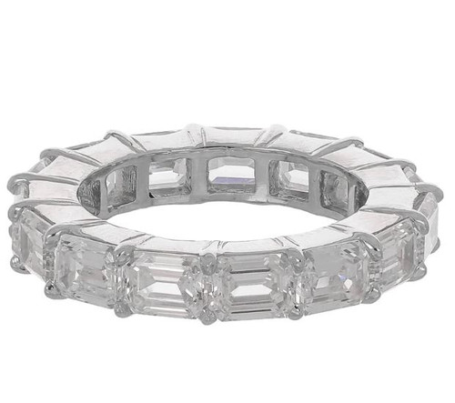 EMERALD CUT BAND .4CT (5.5X4) STONES F1452/CZ